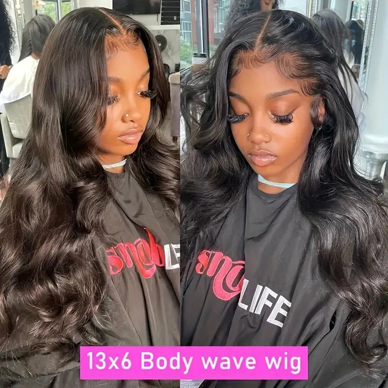 12A Front Lace Full-head Wig Long Bangs Wavy Curly Hair Human Wig